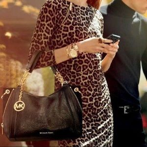 Michael Kors Zipper Leopard Dress